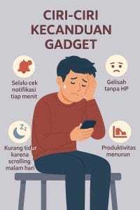 ciri ciri kecanduan gadget