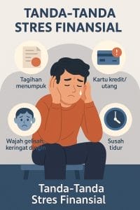 tanda stress financial